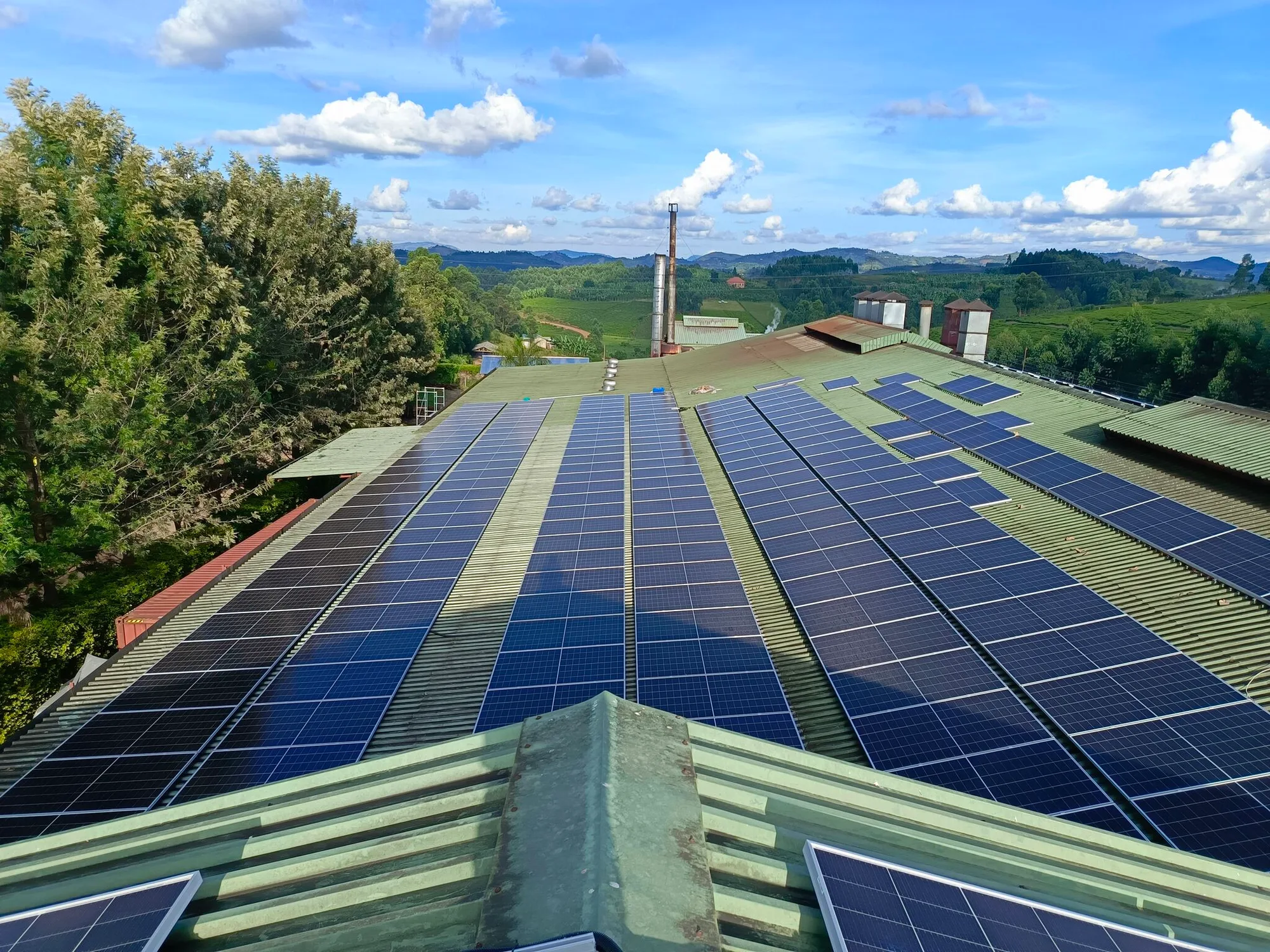 Solar O&M technician at work